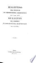 Bullettino dell'Instituto di Corrispondenza Archeologica