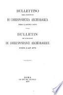 Bullettino dell'Instituto di Corrispondenza Archeologica