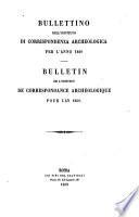 Bullettino dell'Instituto di Corrispondenza Archeologica