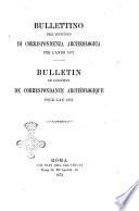 Bullettino dell'Instituto di corrispondenza archeologica per l'anno..