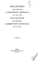 Bullettino dell'Istituto di correspondenza archeologica