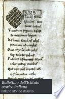 Bullettino dell'Istituto storico italiano