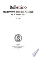 Bullettino dell'Istituto storico italiano per il Medio Evo e archivio muratoriano