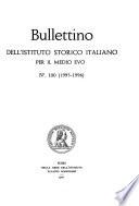 Bullettino dell'Istituto storico italiano per il Medio Evo e archivio muratoriano