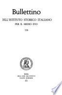 Bullettino dell'Istituto storico italiano per il Medio Evo e archivio muratoriano
