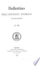 Bullettino dell'Istituto storico italiano per il medio evo e archivio muratoriano