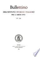 Bullettino dell'Istituto storico italiano per il Medio Evo e archivio muratoriano