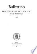 Bullettino dell'Istituto storico italiano per il Medio Evo e archivio muratoriano