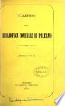 BULLETTINO DELLA BIBLIOTECA COMUNALE DI PALERMO 