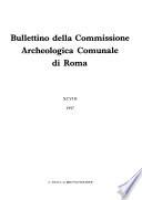 Bullettino della Commissione archeologica comunale di Roma