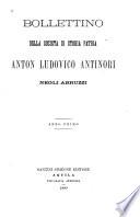 Bullettino della Deputazione abruzzese di storia patria