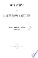 Bullettino della R. Società toscana di orticultura
