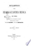 Bullettino della reale Accademia medica di Roma