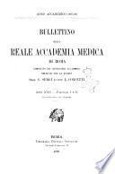 Bullettino della reale Accademia medica di Roma