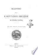 Bullettino della Regia Deputazione abruzzese di storia patria