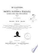 Bullettino della Società dantesca italiana
