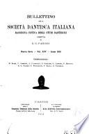 Bullettino della Società dantesca italiana