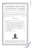 Bullettino della Società dantesca italiana