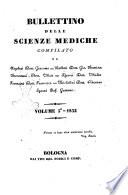 Bullettino delle scienze mediche