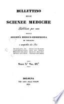 Bullettino delle scienze mediche