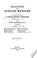 Bullettino delle scienze mediche