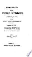 Bullettino delle scienze mediche