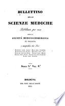 Bullettino delle scienze mediche