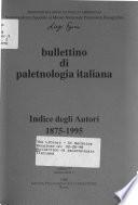 Bullettino di paletnologia italiana