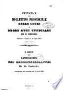 Bullettino provinciale delle leggi e degli atti ufficiale per la Lombardia