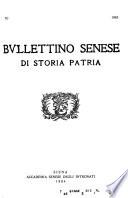 Bullettino senese di storia patria
