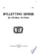 Bullettino senese di storia patria