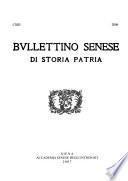 Bullettino senese di storia patria
