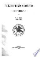 Bullettino storico pistoiese
