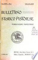 Bullettino storico pistoiese