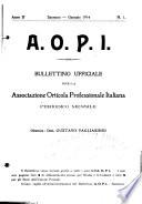 Bullettino ufficiale della Associazione orticola professionale italiana....