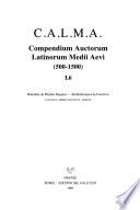 C.A.L.M.A., Compendium auctorum Latinorum Medii Aevi, 500-1500