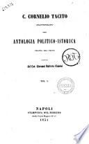 C. Cornelio Tacito illustrato, ossia Antologia politico-istorica tratta dal testo compilata da Giovanni Battista Chiarini