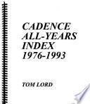 Cadence All-years Index, 1976-1992