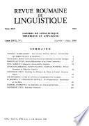 Cahiers de Linguistique Théorique Et Appliquée