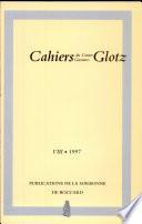Cahiers Du Centre Gustave-Glotz: p. : ill