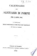 Calendario del Santuario di Pompei per l'anno ...