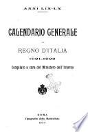 Calendario generale del Regno d'Italia