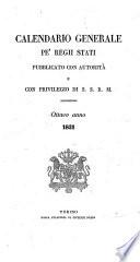 Calendario generale pe' Regii Stati pubblicato con autorità del Governo e con privilegio di S.S.R.M