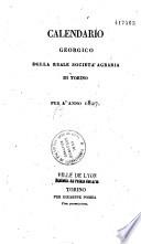 Calendario reale georgico ossia almanacco d'agricoltura