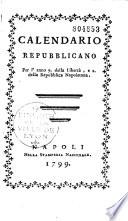 Calendario Republicano per l'anno 7 della liberta