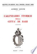 Calendario storico della città de Bari