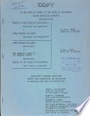 California. Court of Appeal (1st Appellate District). Records and Briefs