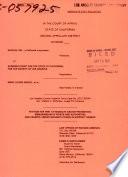 California. Court of Appeal (2nd Appellate District). Records and Briefs