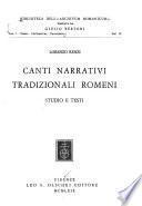 Canti narrativi tradizionali romeni