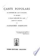 Canti popolari dei dintorni del Lago di Bolsena, di Orvieto e delle campagne del Lazio